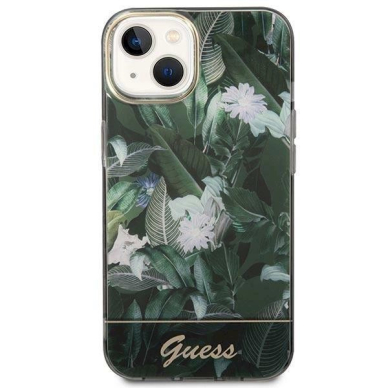 Originalus dėklas Guess GUHCP14MHGJGHA iPhone 14 Plus 6.7  žalias/žalias hardcase Jungle Collection 2