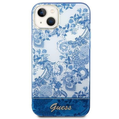 Originalus dėklas Guess GUHCP14MHGPLHB iPhone 14 Plus 6.7  Mėlynas/Mėlynas hardcase Porcelain Collection 2