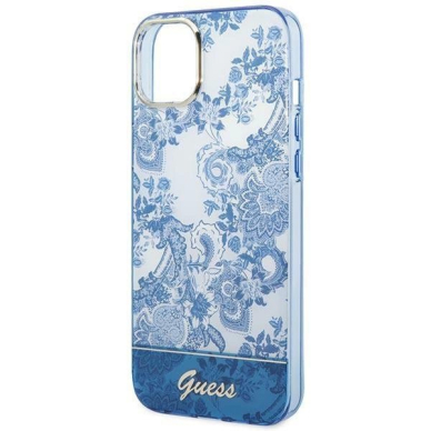 Originalus dėklas Guess GUHCP14MHGPLHB iPhone 14 Plus 6.7  Mėlynas/Mėlynas hardcase Porcelain Collection 5