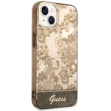 Originalus dėklas Guess GUHCP14MHGPLHC iPhone 14 Plus 6.7  ocher hardcase Porcelain Collection 3