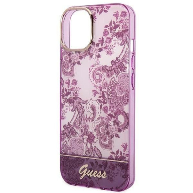 Originalus dėklas Guess GUHCP14MHGPLHF iPhone 14 Plus 6.7  Rožinis hardcase Porcelain Collection 5