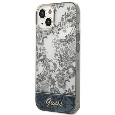 Originalus dėklas Guess GUHCP14MHGPLHG iPhone 14 Plus 6.7 pilkos spalvos / pilkos spalvos hardcase Porcelain Collection 1