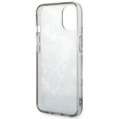 Originalus dėklas Guess GUHCP14MHGPLHG iPhone 14 Plus 6.7 pilkos spalvos / pilkos spalvos hardcase Porcelain Collection 6