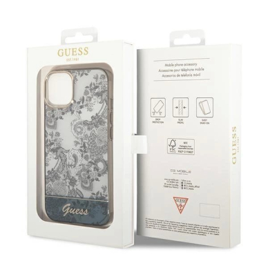 Originalus dėklas Guess GUHCP14MHGPLHG iPhone 14 Plus 6.7 pilkos spalvos / pilkos spalvos hardcase Porcelain Collection 7