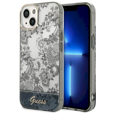 Originalus dėklas Guess GUHCP14MHGPLHG iPhone 14 Plus 6.7 pilkos spalvos / pilkos spalvos hardcase Porcelain Collection