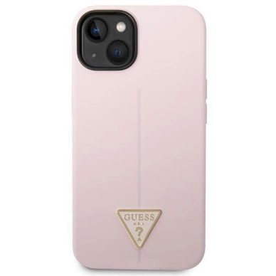 Originalus dėklas Guess GUHCP14MSLTGU iPhone 14 Plus 6.7 Violetinis hardcase Silicone Triangle 2