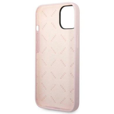 Originalus dėklas Guess GUHCP14MSLTGU iPhone 14 Plus 6.7 Violetinis hardcase Silicone Triangle 6