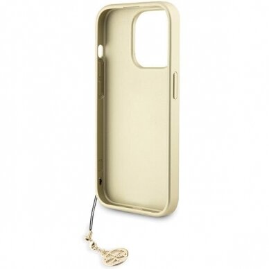 Originalus dėklas Guess GUHCP15LGF4GGR iPhone 15 Pro 6.1  pilkos spalvos/pilkos spalvos hardcase 4G Charms Collection 6