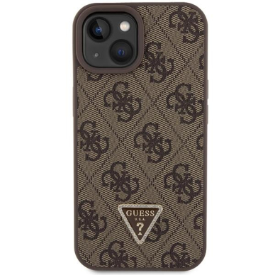 Originalus dėklas Guess GUHCP15MP4TDSCPW iPhone 15 Plus 6.7  Rudas/Rudas hardcase Crossbody 4G Metal Logo 3