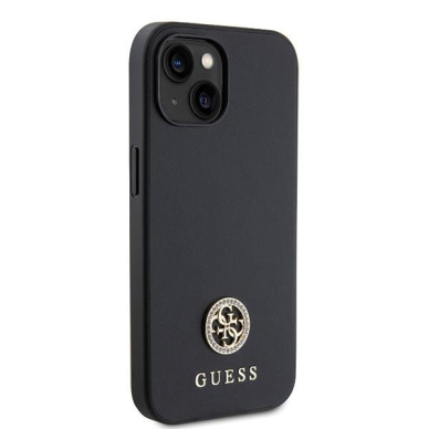 Originalus dėklas Guess GUHCP15MPS4DGPK iPhone 15 Plus 6.7  Juodas hardcase Strass Metal Logo 3