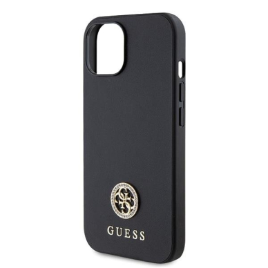 Originalus dėklas Guess GUHCP15MPS4DGPK iPhone 15 Plus 6.7  Juodas hardcase Strass Metal Logo 5