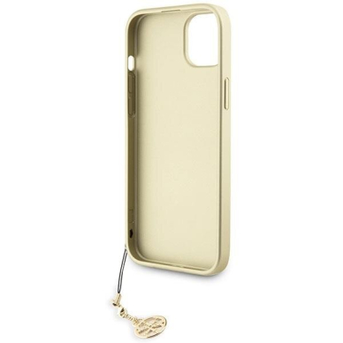 Originalus dėklas Guess GUHCP15SGF4GBR iPhone 15 6.1  Rudas/Rudas hardcase 4G Charms Collection 6