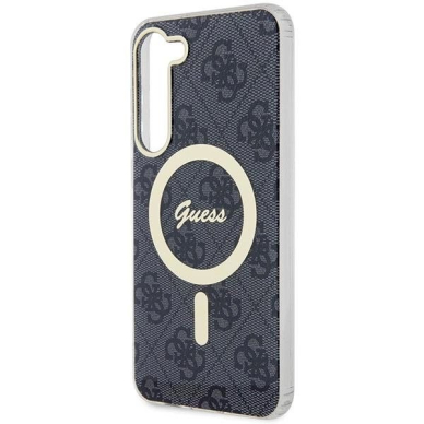 Originalus dėklas Guess GUHMS23MH4STK S23+ S916 Juodas hardcase 4G MagSafe 5