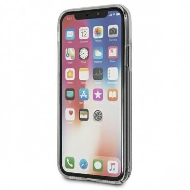 Iphone X / Xs Originalus dėklas Guess GUOHCPGLHFLGO Auksinis 4