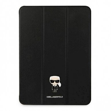 Originalus dėklas Karl Lagerfeld KLFC11OKMK iPad 11" Pro 2021 Book Cover  Juodas Saffiano Karl Iconic