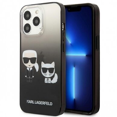 Originalus dėklas Karl Lagerfeld KLHCP13LTGKCK iPhone 13 Pro juodas 1