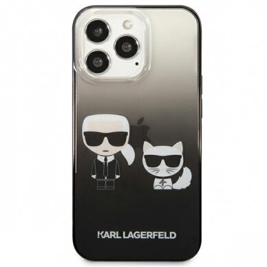 Originalus dėklas Karl Lagerfeld KLHCP13LTGKCK iPhone 13 Pro juodas 5