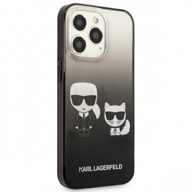 Originalus dėklas Karl Lagerfeld KLHCP13LTGKCK iPhone 13 Pro juodas 7