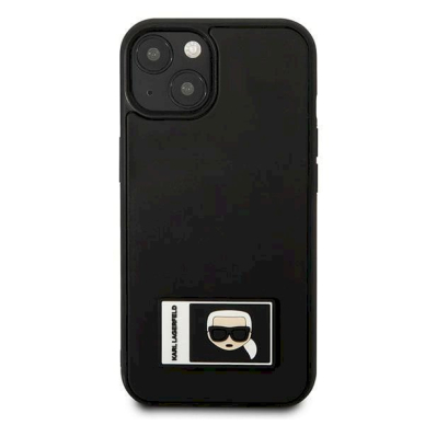 Originalus dėklas Karl Lagerfeld KLHCP13M3DKPK iPhone 13 6,1"  Juodas hardcase Ikonik Patch 2