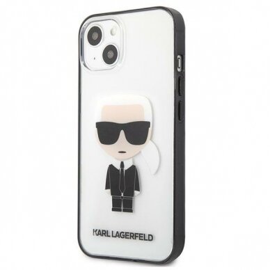 Originalus dėklas Karl Lagerfeld KLHCP13SHIKCK iPhone 13 mini 5.4 Permatomas Ikonik Karl 1