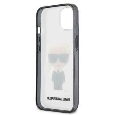 Originalus dėklas Karl Lagerfeld KLHCP13SHIKCK iPhone 13 mini 5.4 Permatomas Ikonik Karl 6