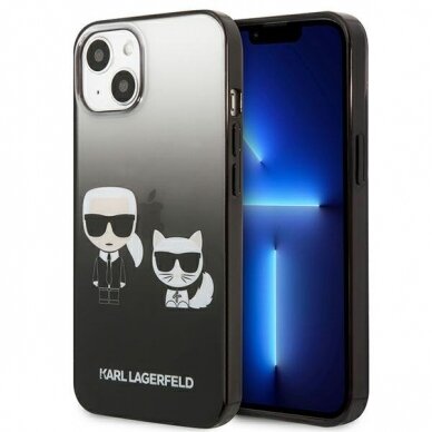 Originalus dėklas Karl Lagerfeld KLHCP13STGKCK iPhone 13 mini juodas 1