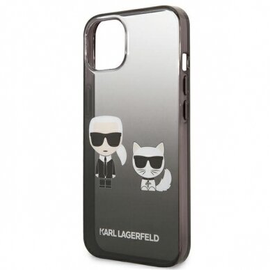 Originalus dėklas Karl Lagerfeld KLHCP13STGKCK iPhone 13 mini juodas 11