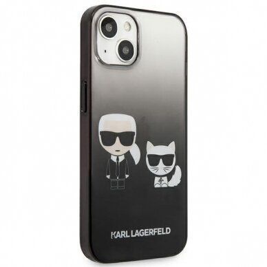 Originalus dėklas Karl Lagerfeld KLHCP13STGKCK iPhone 13 mini juodas 6