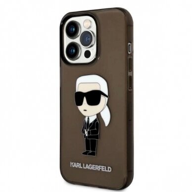 Originalus dėklas Karl Lagerfeld KLHCP14LHNIKTCK iPhone 14 Pro 6.1  Juodas hardcase Ikonik Originalus dėklas Karl Lagerfeld 1