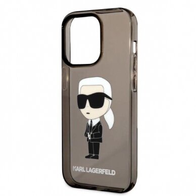 Originalus dėklas Karl Lagerfeld KLHCP14LHNIKTCK iPhone 14 Pro 6.1  Juodas hardcase Ikonik Originalus dėklas Karl Lagerfeld 5