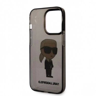 Originalus dėklas Karl Lagerfeld KLHCP14LHNIKTCK iPhone 14 Pro 6.1  Juodas hardcase Ikonik Originalus dėklas Karl Lagerfeld 6