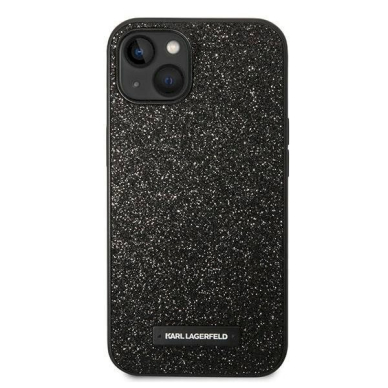 Originalus dėklas Karl Lagerfeld KLHCP14MG2ELK iPhone 14 Plus 6.7 hardcase Juodas Glitter Plaque Logo 2