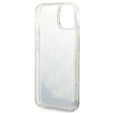 Originalus dėklas Karl Lagerfeld KLHCP14MLMNMS iPhone 14 Plus 6.7 hardcase silver / silver Liquid Glitter Monogram 6