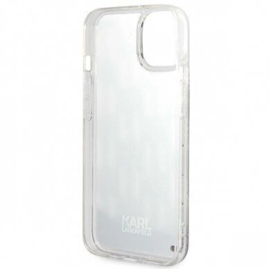 Originalus dėklas Karl Lagerfeld KLHCP14SLMNMK iPhone 14 6.1 hardcase Juodas Liquid Glitter Monogram 6