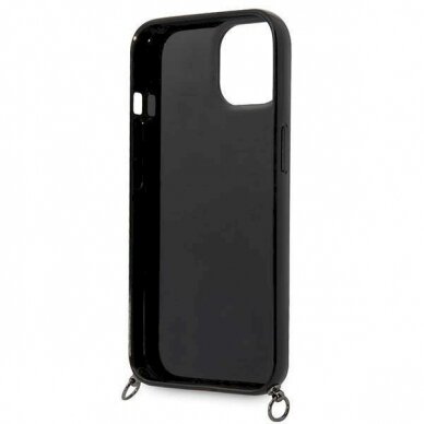 Originalus dėklas Karl Lagerfeld KLHCP14SSTSTP iPhone 14 6.1 hardcase rožinis / rožinis Color Stripes Strap 5