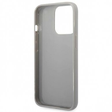 Originalus dėklas Karl Lagerfeld KLHCP14XLGMMSV3 iPhone 14 Pro Max 6.7 hardcase Sidabrinis Monogram Iridescent 6