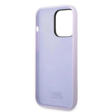 Originalus dėklas Karl Lagerfeld KLHCP14XSNIKBCU iPhone 14 Pro Max 6.7  hardcase Violetinis Silicone Ikonik 6