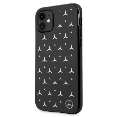 Originalus dėklas Mercedes MEHCN61ESPBK iPhone 11 6,1" / Xr  Juodas hardcase Silver Stars Pattern 1