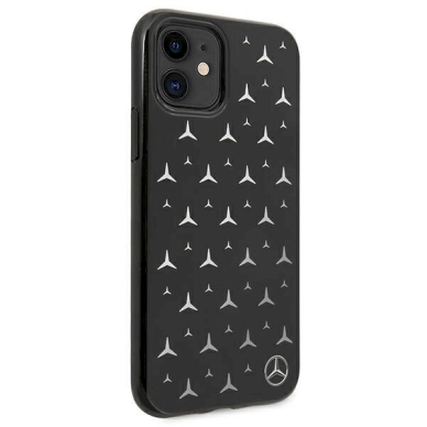 Originalus dėklas Mercedes MEHCN61ESPBK iPhone 11 6,1" / Xr  Juodas hardcase Silver Stars Pattern 4