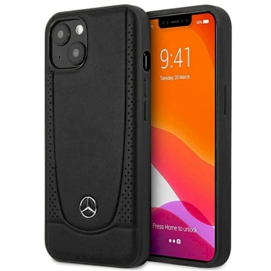 Originalus dėklas Mercedes MEHCP14MARMBK iPhone 14 Plus 6.7 Juodas hardcase Leather Urban