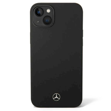 Originalus dėklas Mercedes Silicone Line case skirta iPhone 14 - Juodas 1