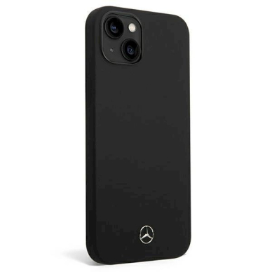 Originalus dėklas Mercedes Silicone Line case skirta iPhone 14 - Juodas 2