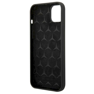 Originalus dėklas Mercedes Silicone Line case skirta iPhone 14 - Juodas 3