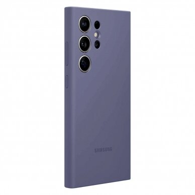 Originalus Dėklas Samsung Silicone Cover PS928TVE for Galaxy S24 Ultra - Violetinis 2