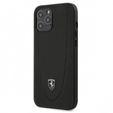 Originalus Ferrari Dėklas Feogohcp12Lbk Iphone 12 Pro Max Juodas Off Track Perforated