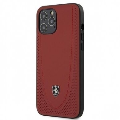 Originalus Ferrari Dėklas Feogohcp12Lre Iphone 12 Pro Max Raudonas Off Track Perforated