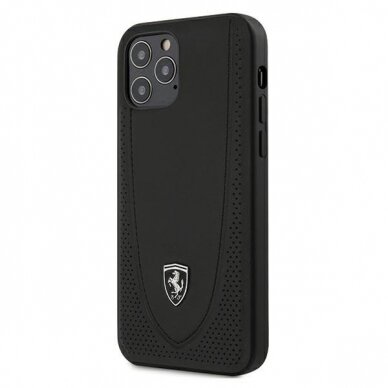 Originalus Ferrari Dėklas Feogohcp12Mbk Iphone 12/12 Pro Juodas Off Track Perforated