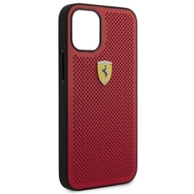 Originalus Ferrari Dėklas Fespehcp12Sre Iphone 12 Mini Raudonas On Track Perforated 6