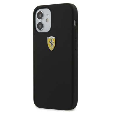 Originalus Ferrari dėklas Fessihcp12Sbk Iphone 12 Mini juodas On Track Silicone 1