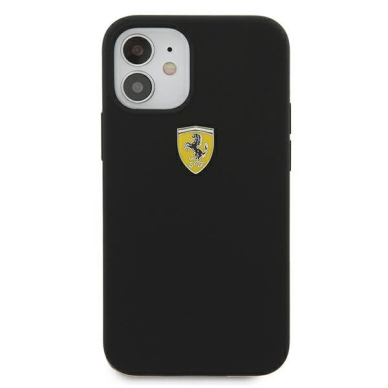 Originalus Ferrari dėklas Fessihcp12Sbk Iphone 12 Mini juodas On Track Silicone 2